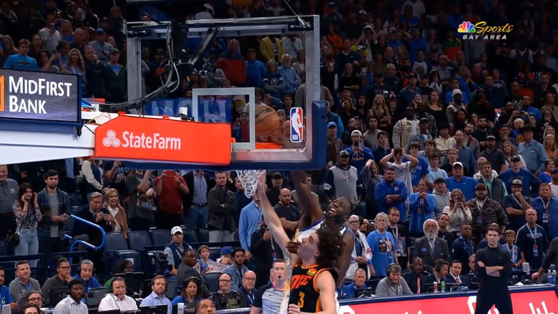 Action décisive Thunder vs Warriors 4 novembre 2023