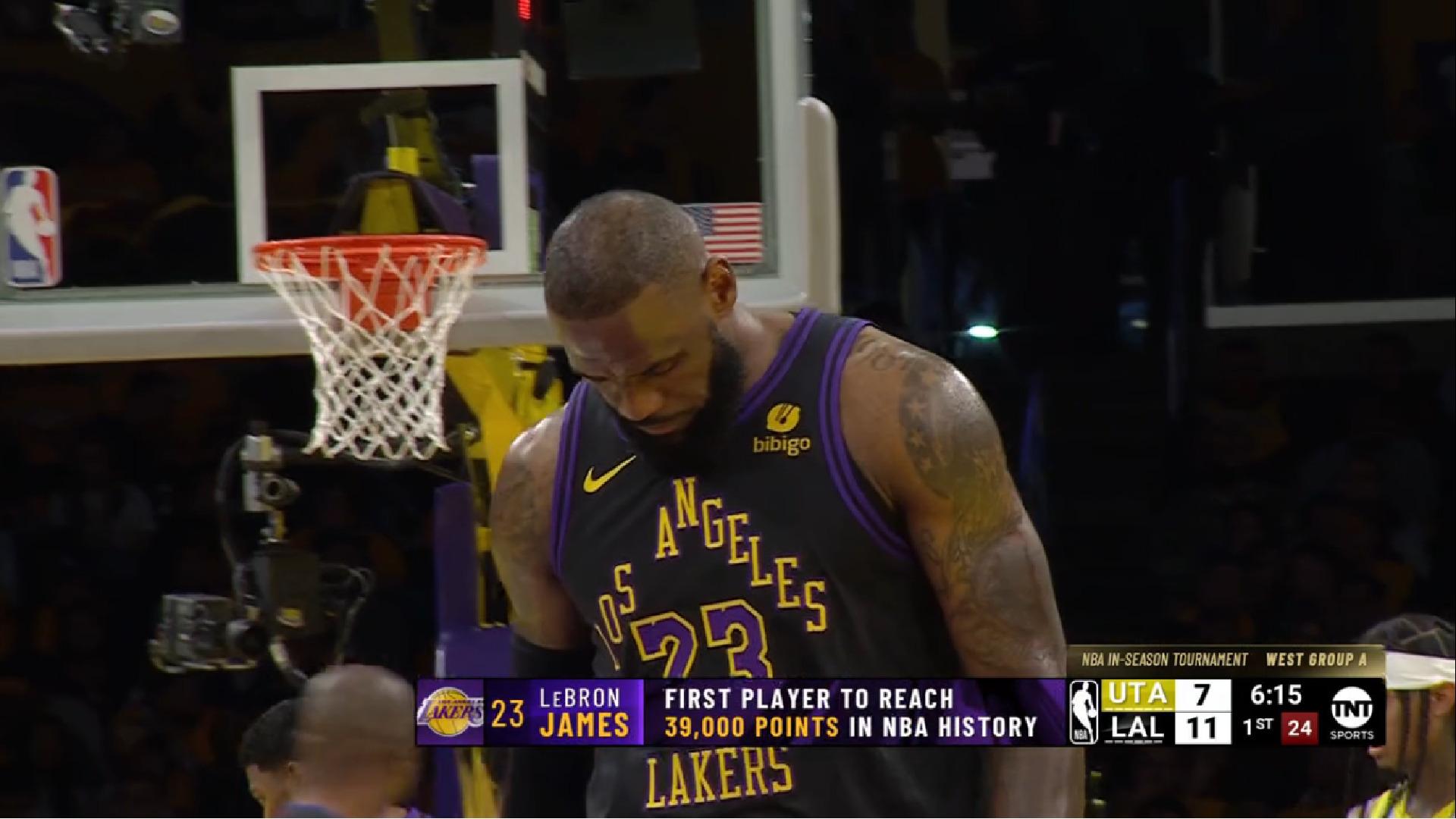 LeBron James Los Angeles Lakers 22 novembre 2023