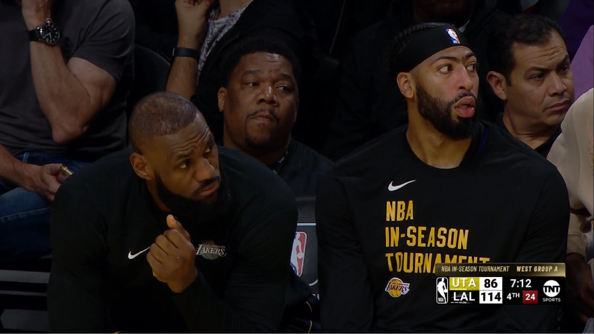 Résumé de la nuit LeBron James Anthony Davis Lakers 22 novembre 2023