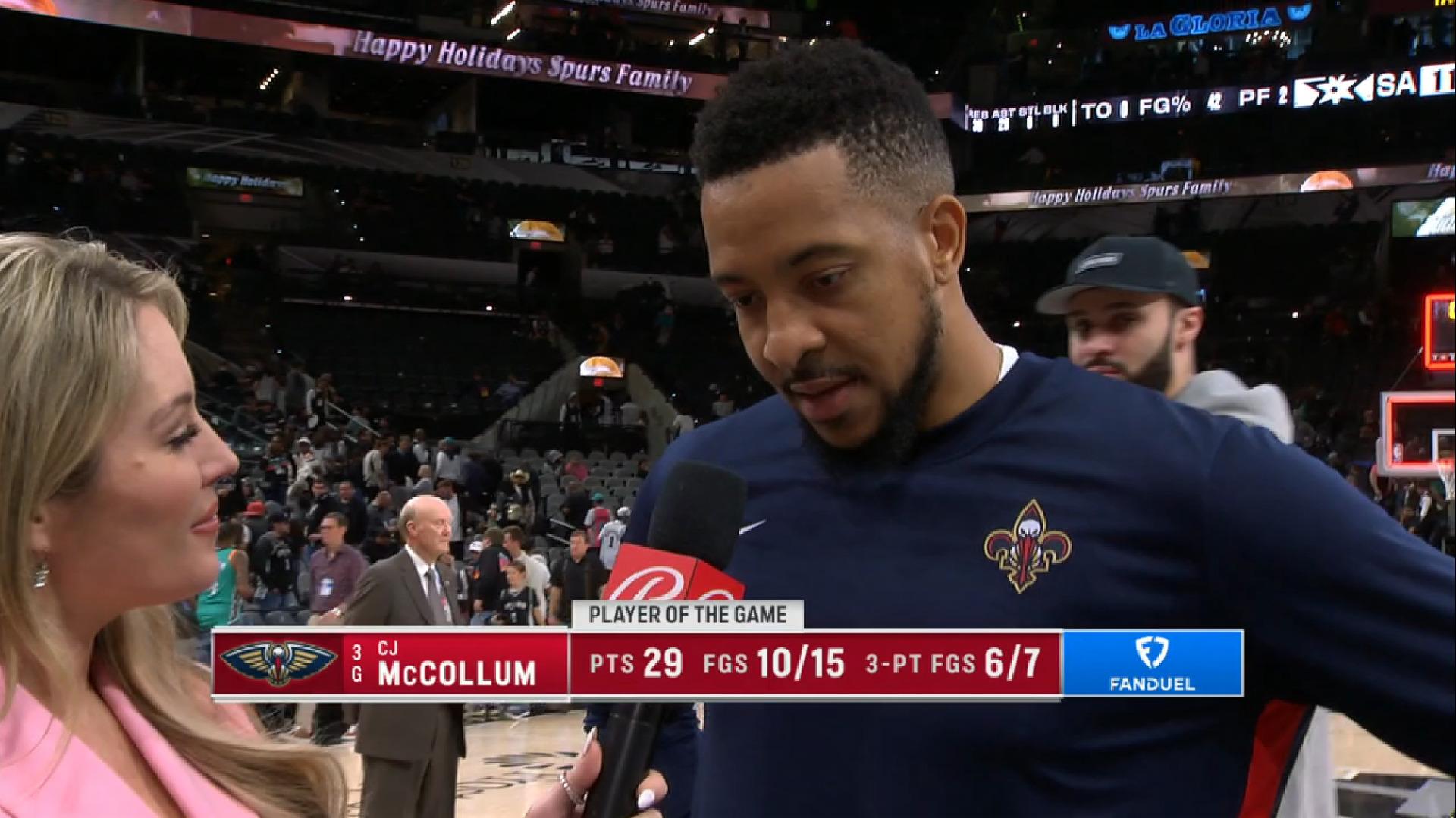 C.J. McCollum New Orleans Pelicans 17 décembre 2023