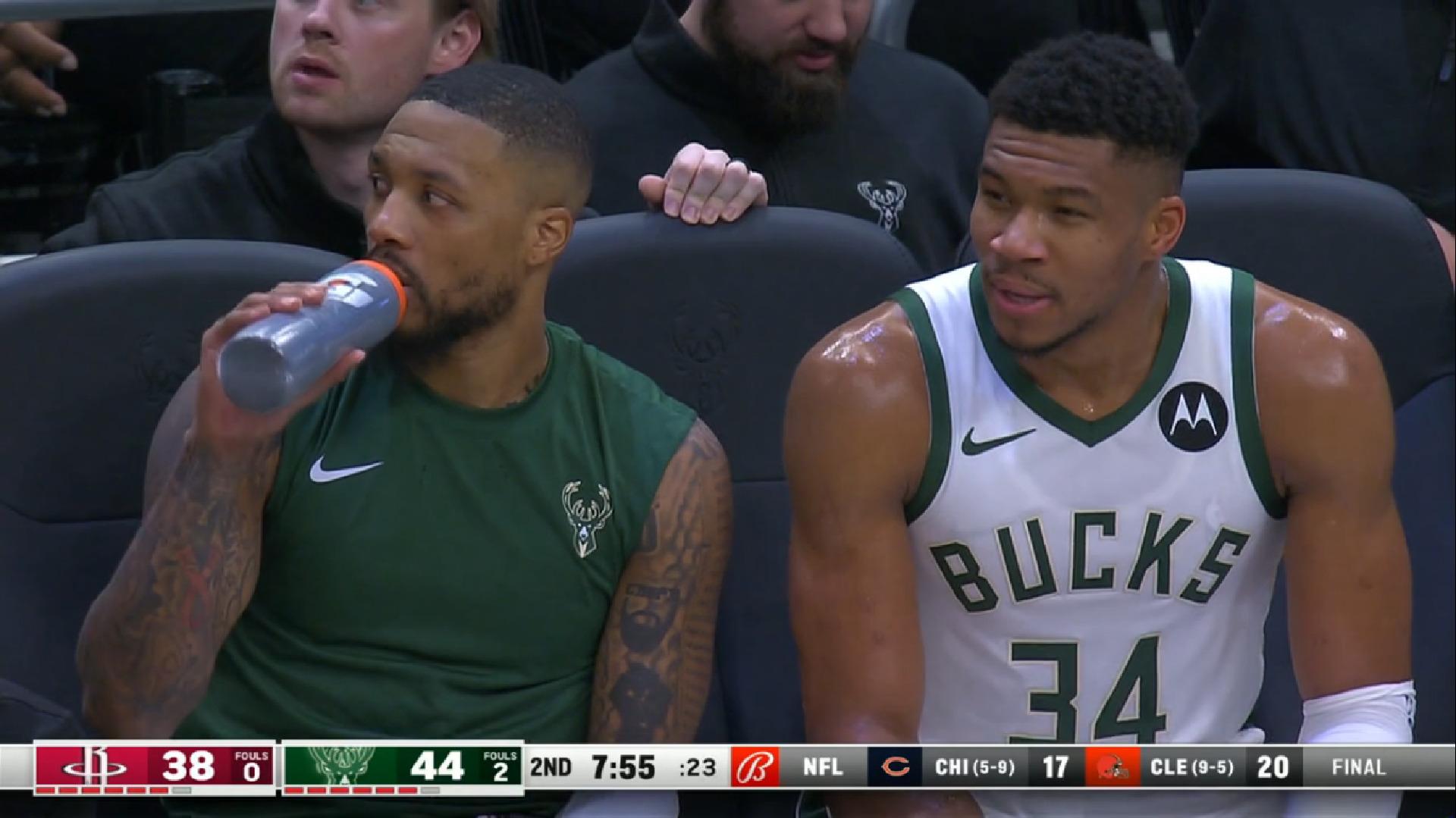 Damian Lillard Giannis Antetokounmpo Milwaukee Bucks 18 décembre 2023
