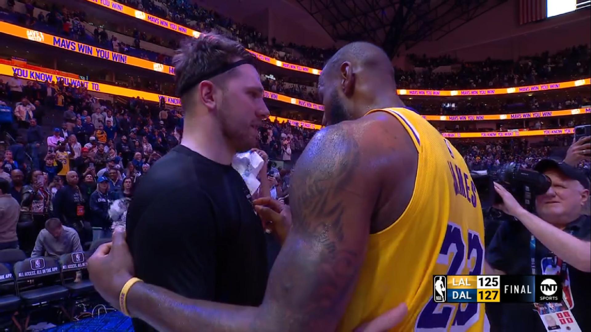 Luka Doncic LeBron James Mavs Lakers 13 décembre 2023