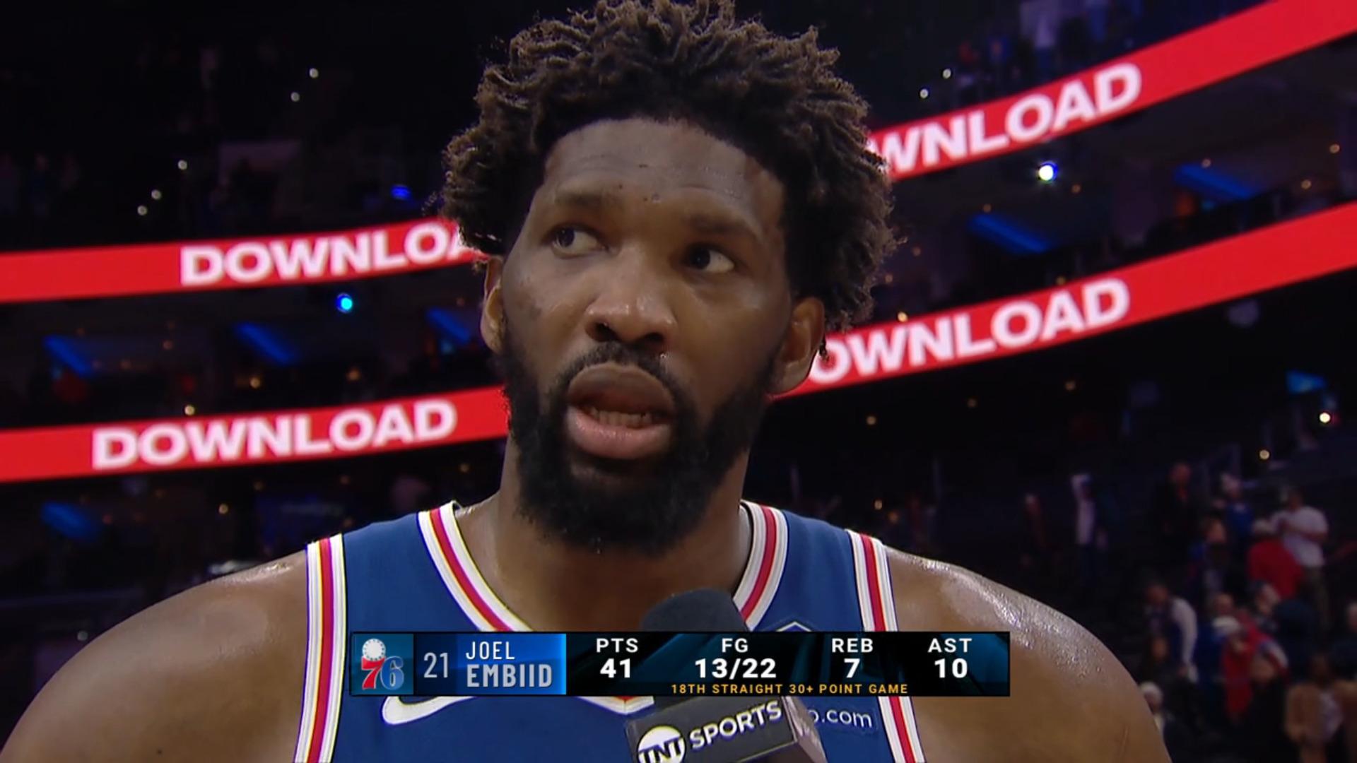 Joel Embiid Philadelphia Sixers 17 janvier 2024