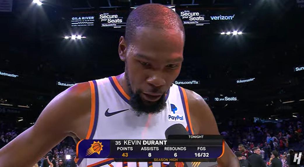 Kevin Durant 23 janvier 2024