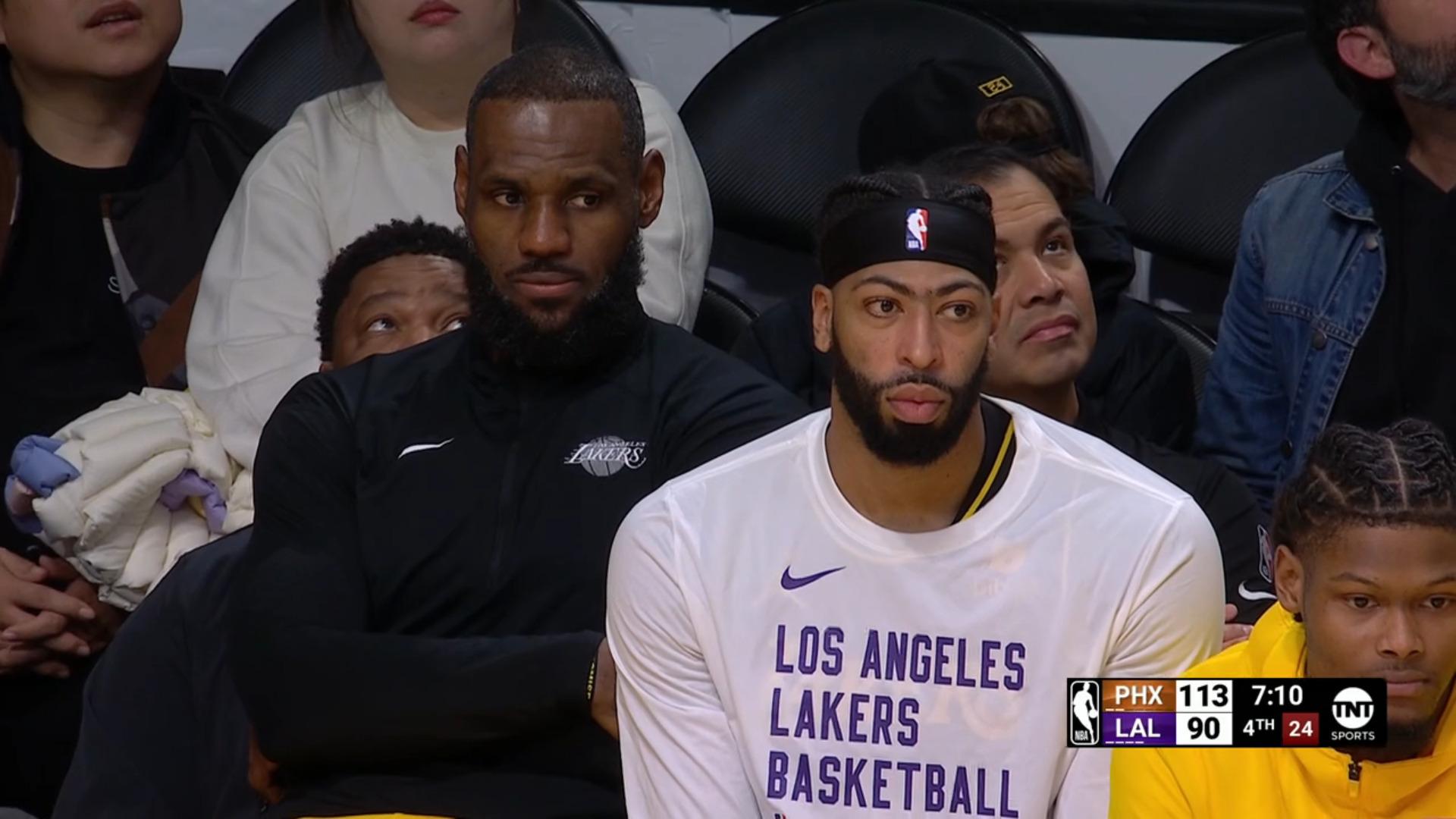 LeBron James Anthony Davis résumé de la nuit Lakers 12 janvier 2024