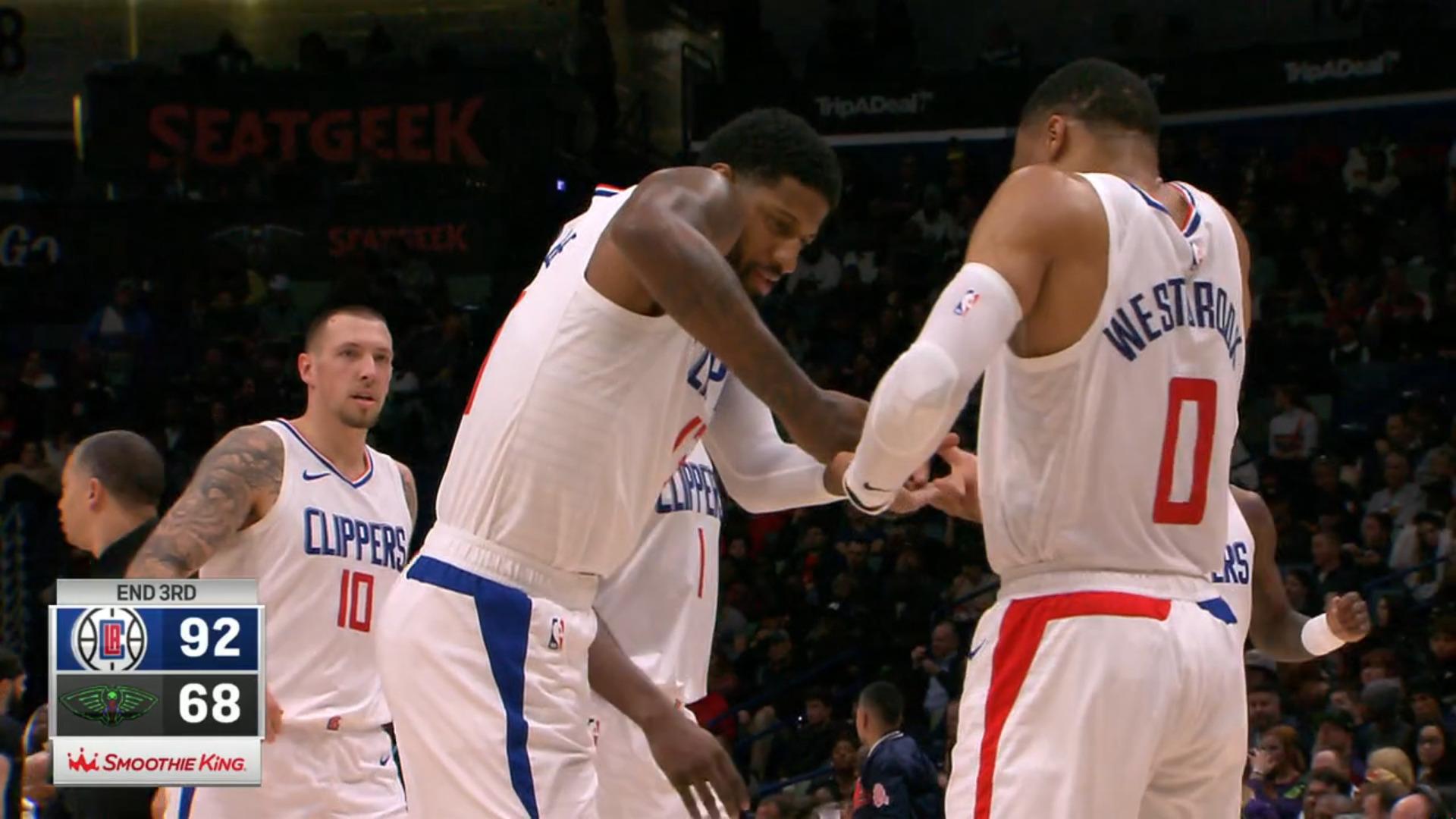 Paul George Russell Westbrook Clippers 6 janvier 2024