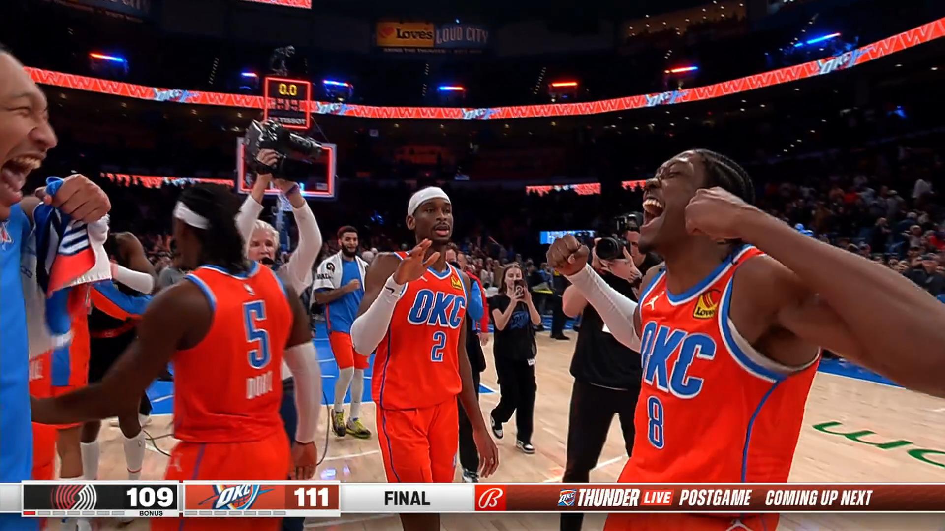 Résumé de la nuit en NBA Jalen Williams 24 janvier 2024