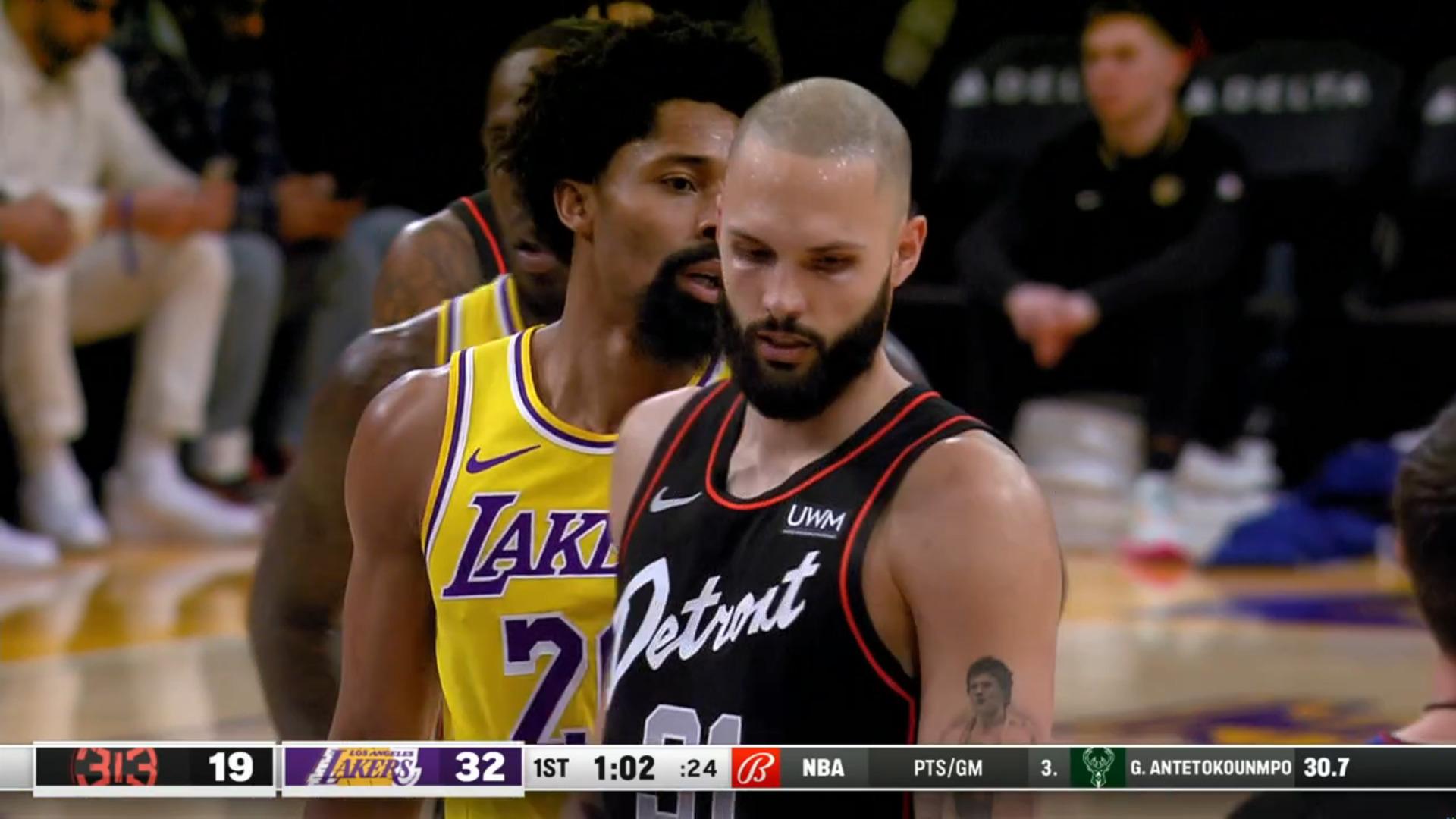 Evan Fournier Detroit Pistons 14 février 2024