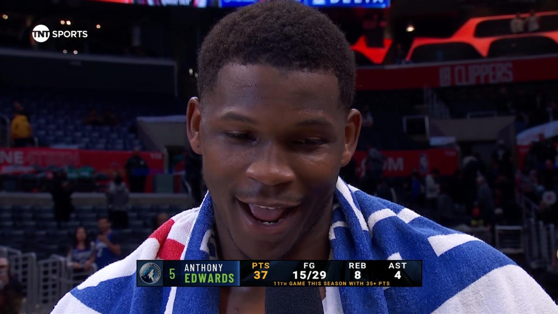 Anthony Edwards Minnesota Timberwolves 13 mars 2024