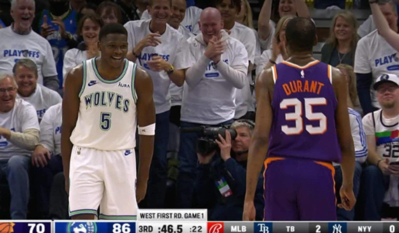 Anthony Edwards Kevin Durant 21 avril 2024