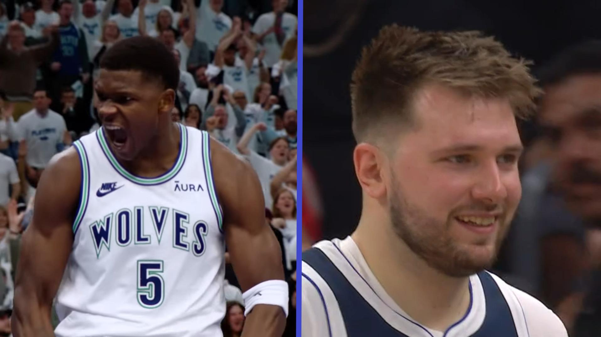 Anthony Edwards et Luka Doncic 21 mai 2024