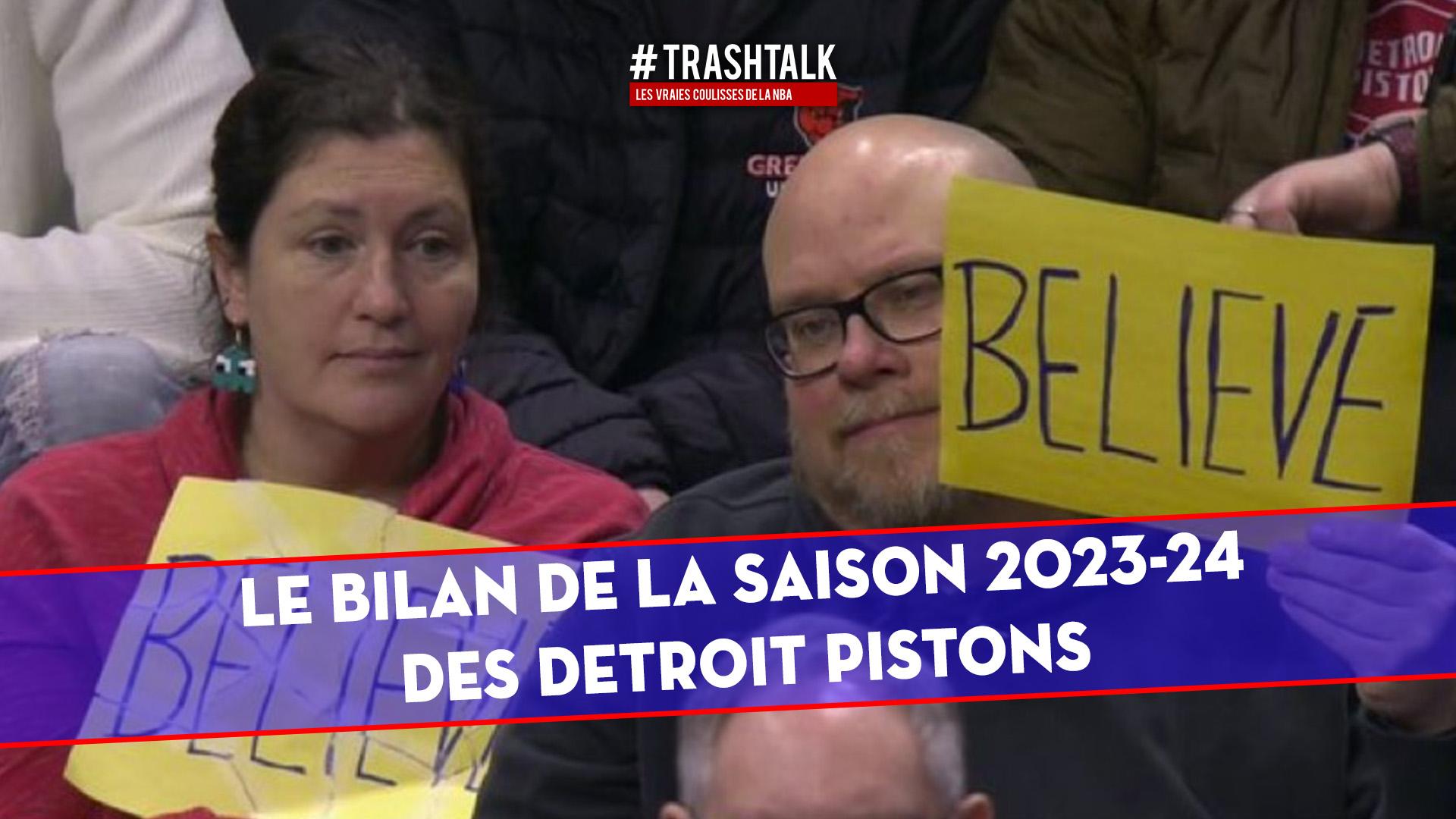 Couverture Bilan de la saison Detroit Pistons 2023 2024