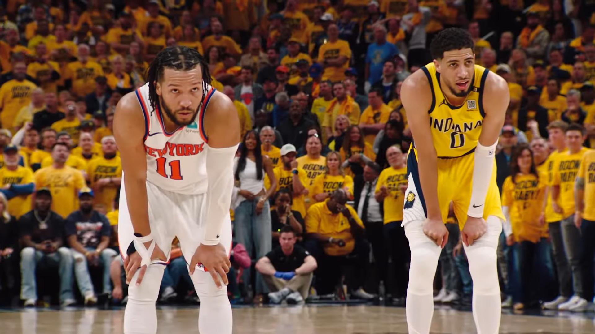 Jalen Brunson Tyrese Haliburton Knicks Pacers Playoffs 17 mai 2024