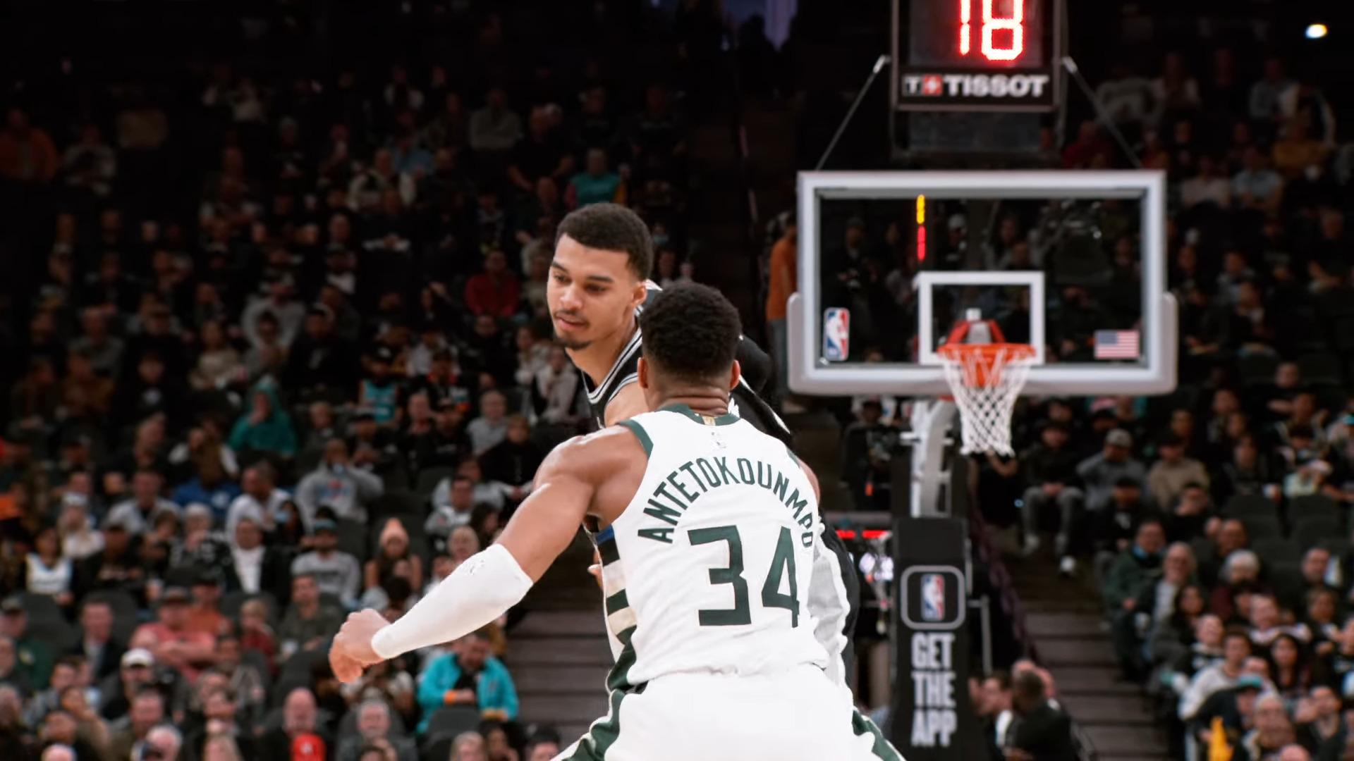 Victor Wembanyama Giannis Antetokounmpo Spurs Bucks 8 mai 2024