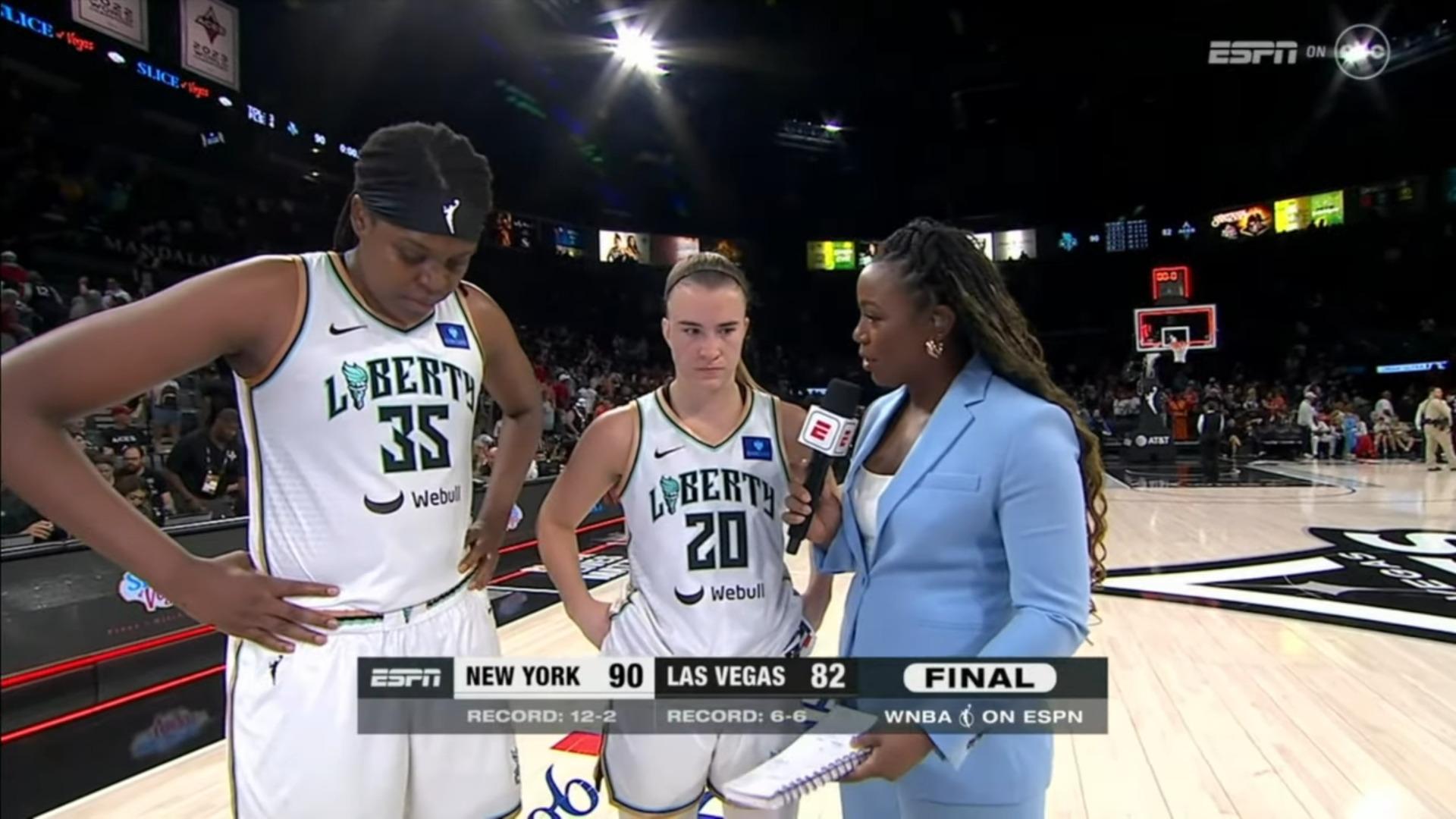 WNBA Jonquel Jones New York Liberty 16 juin 2024