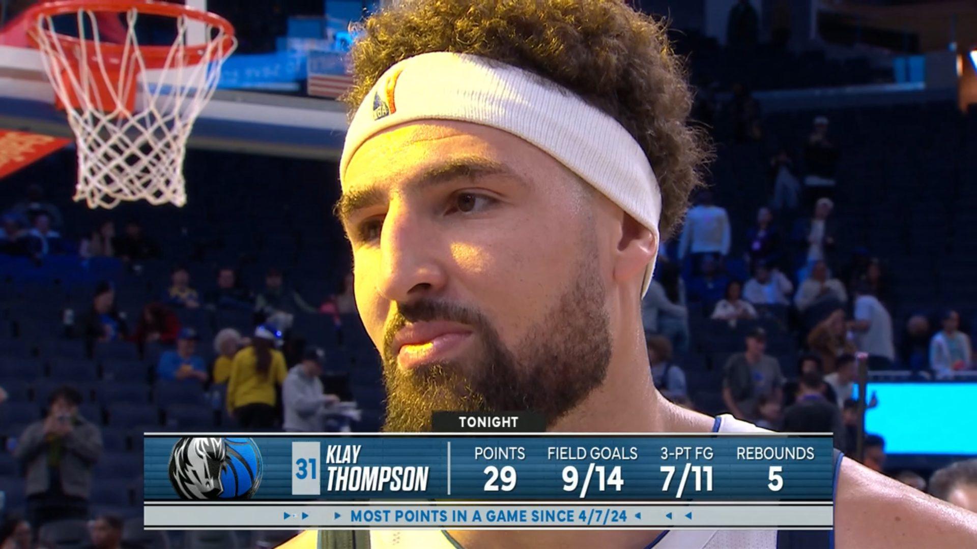 Klay Thompson Dallas Mavericks 16 décembre 2024