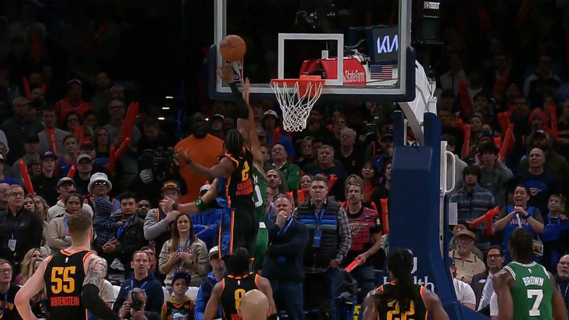 Shai Gilgeous-Alexander Thunder vs Celtics 5 janvier 2025