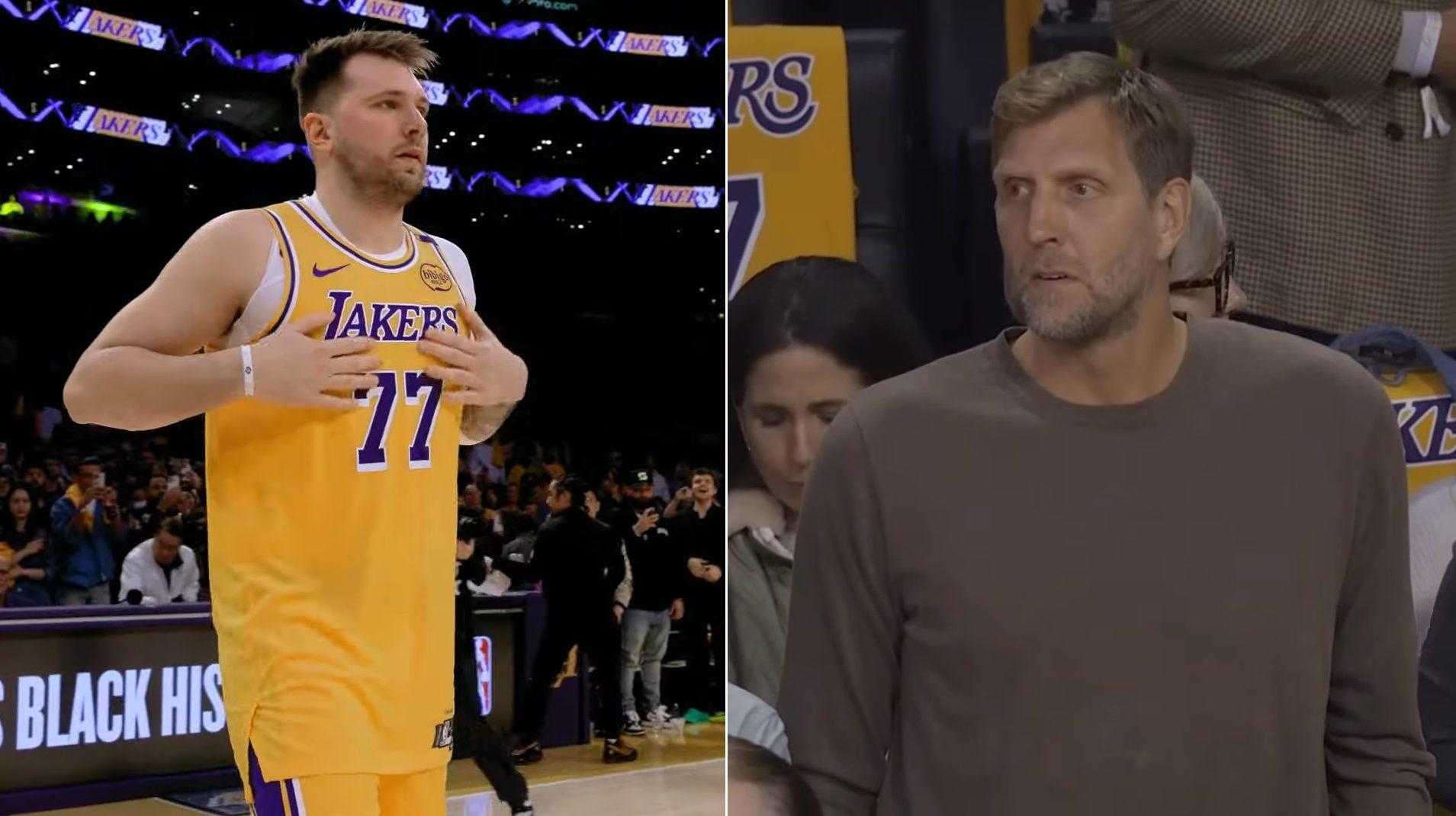 Dirk Nowitzki Luka Doncic 22 février 2025