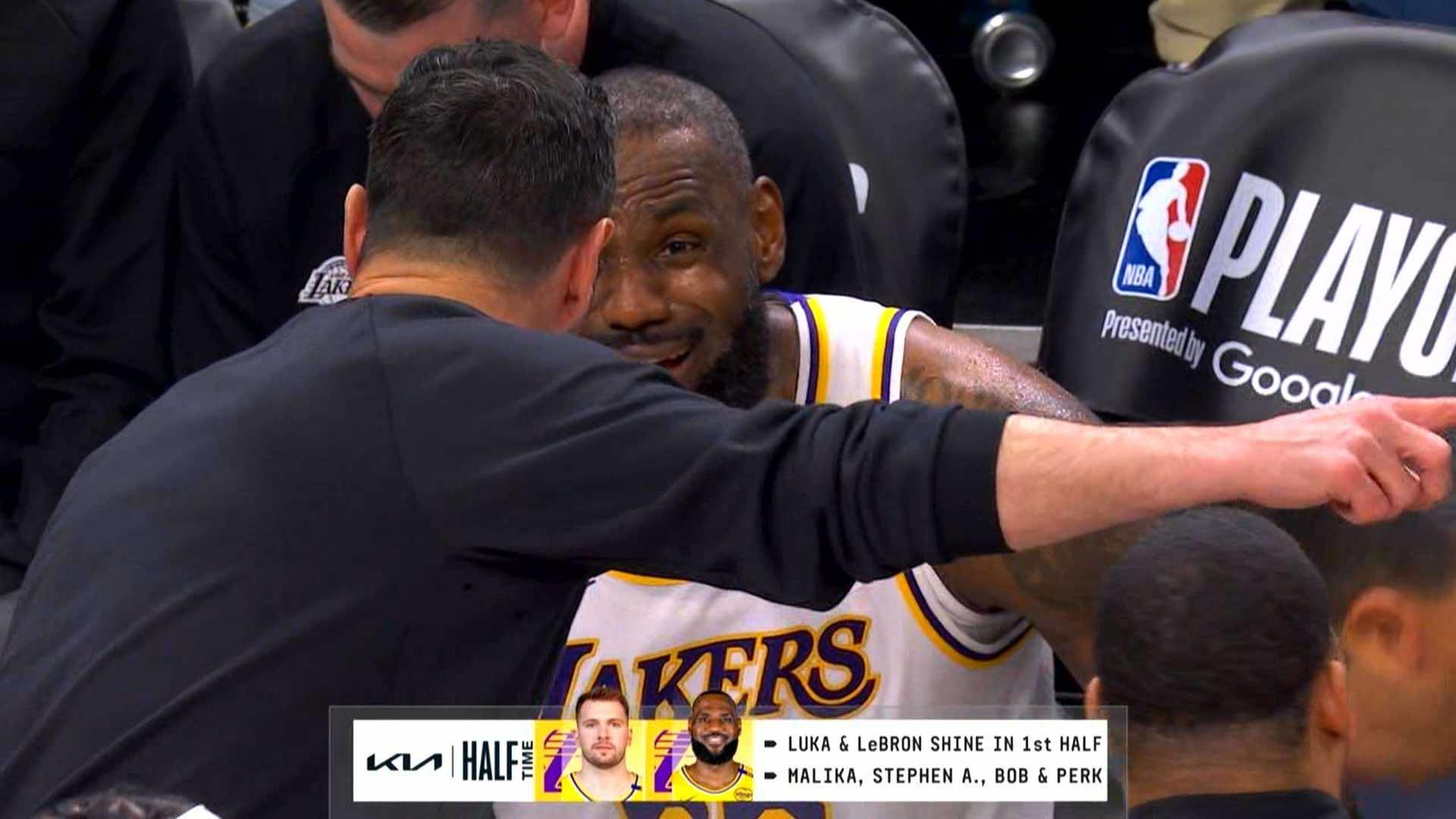 LeBron James JJ Redick Lakers 28 avril 2025