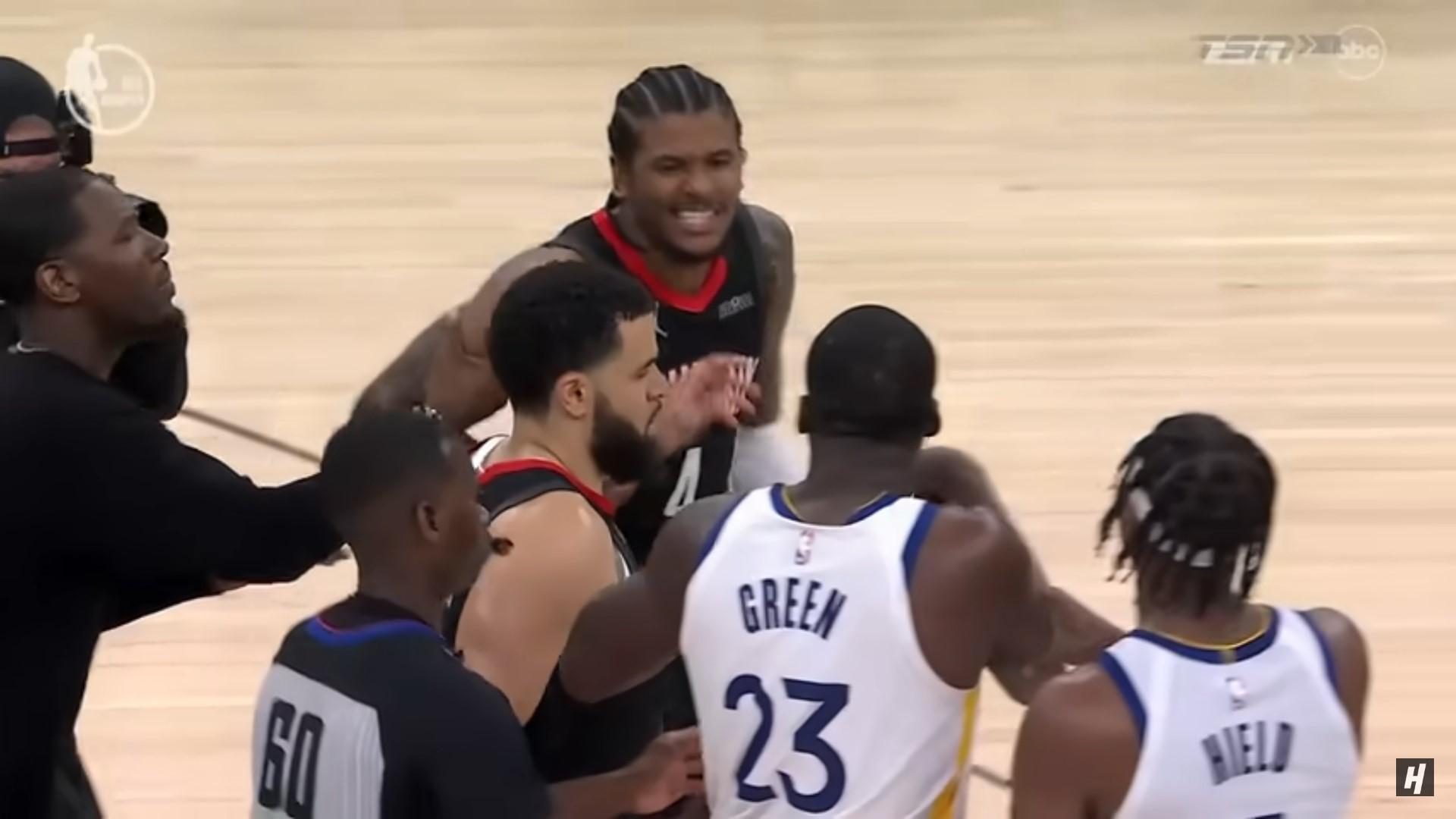 jalen green draymond green warriors rockets