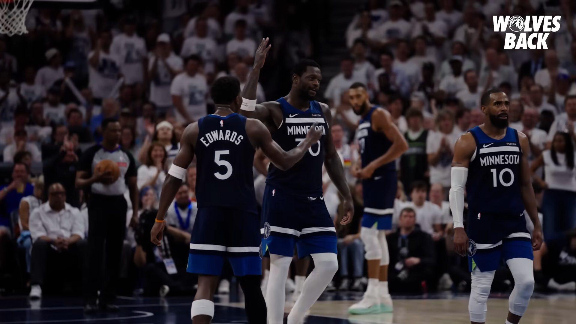Anthony Edwards Julius Randle Wolves 17 mai 2025