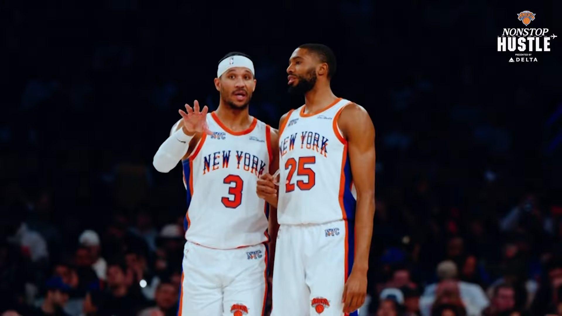 Josh Hart Mikal Bridges Knicks 23 avril 2025