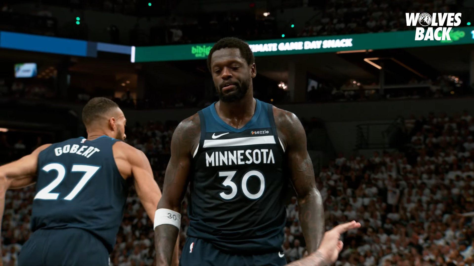 Julius Randle Rudy Gobert Wolves 17 mai 2025