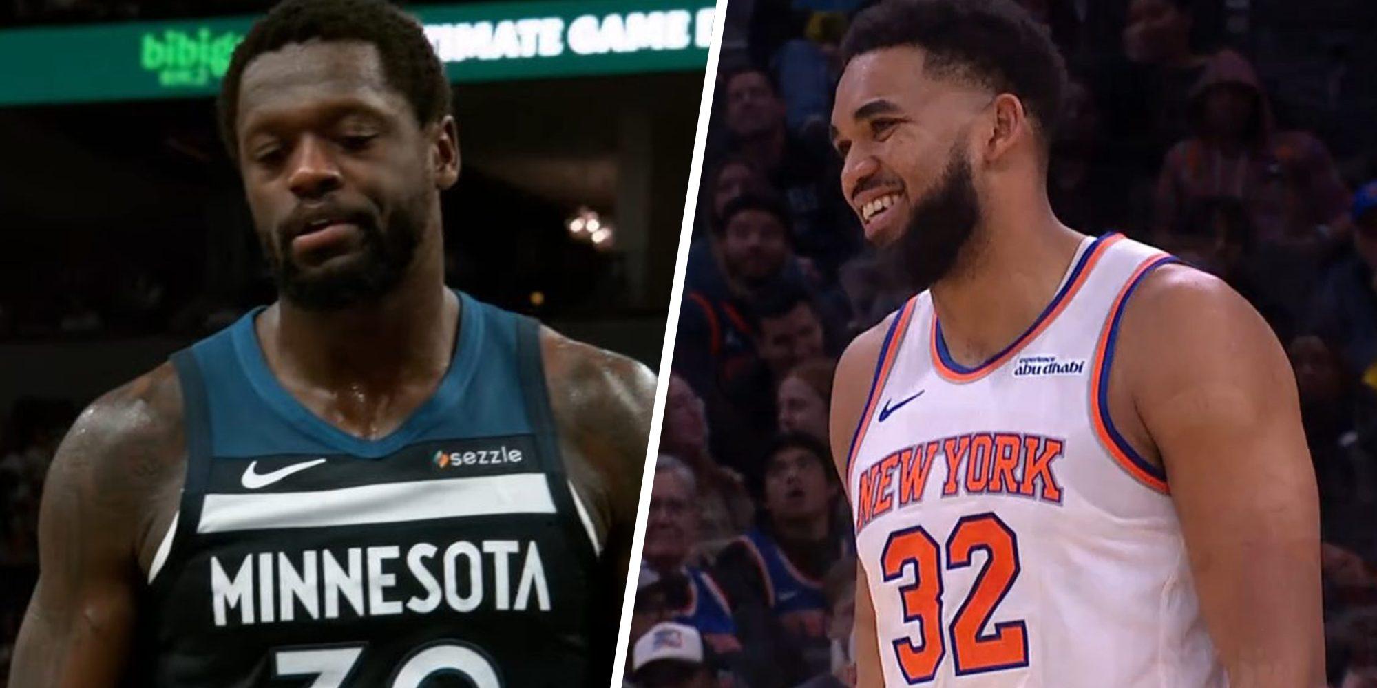 Karl-Anthony Towns Julius Randle Knicks Wolves