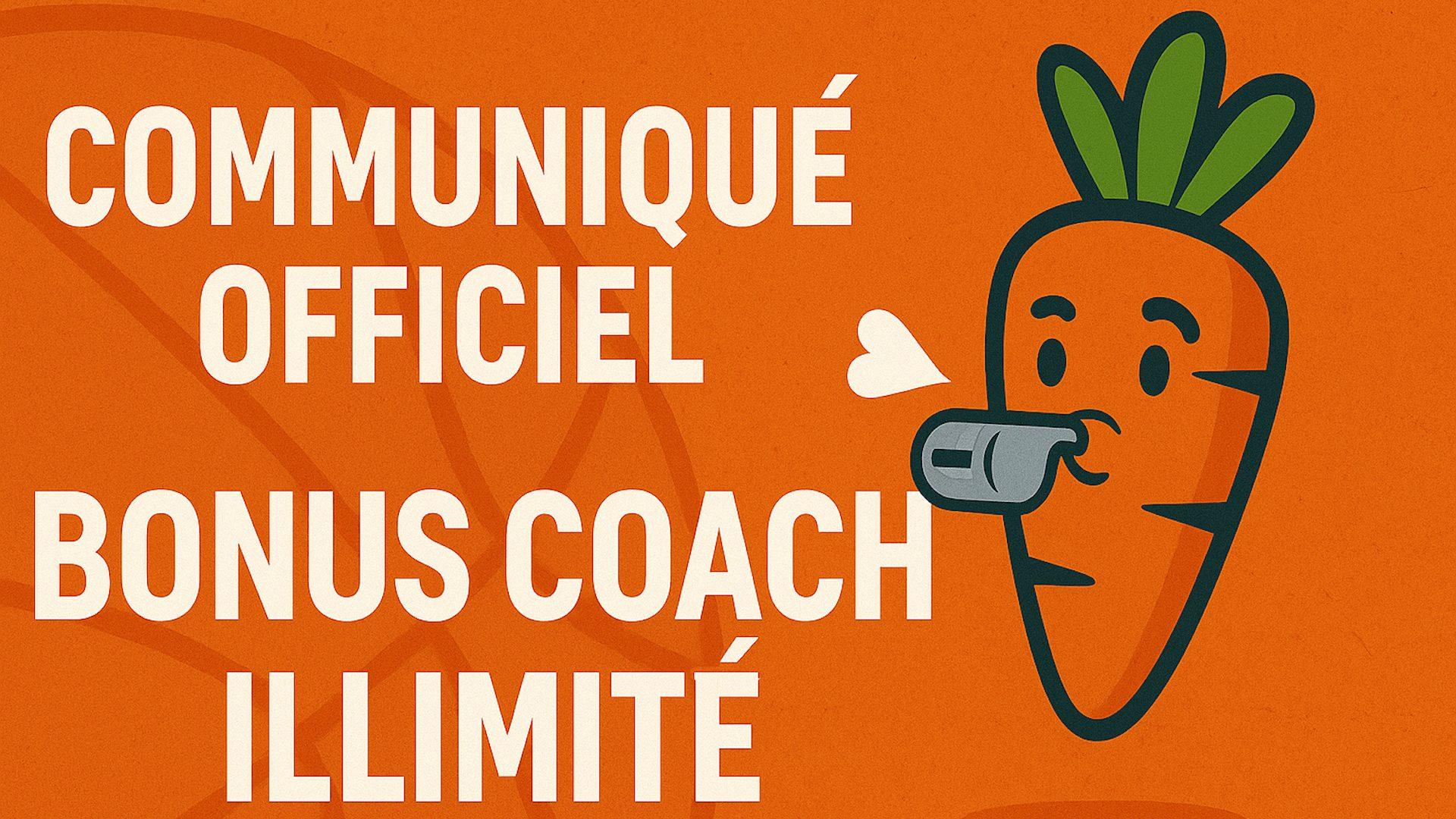 Communiqué officiel TTFL - nouveauté bonus coach illimité