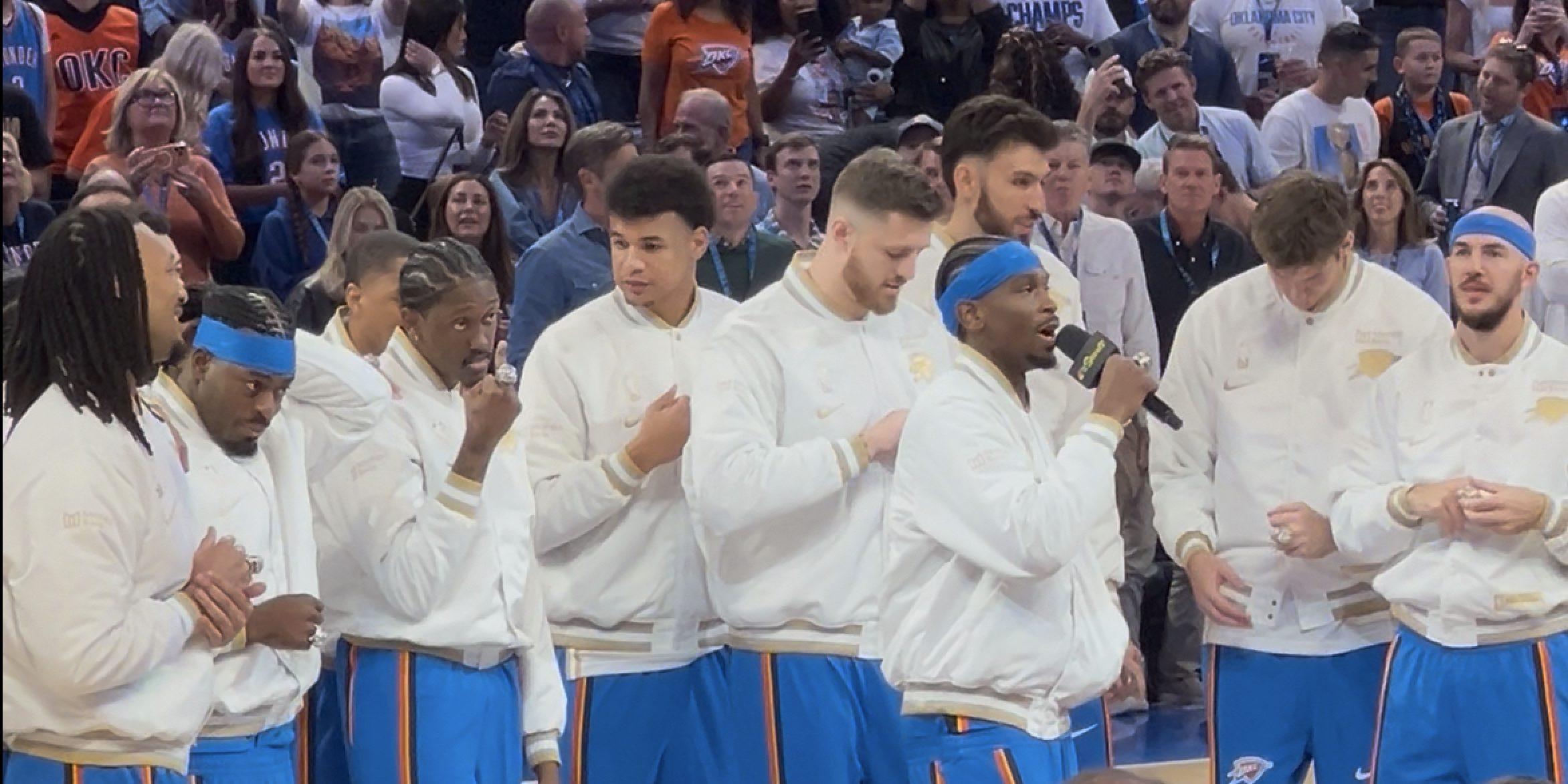 OKC Thunder Ring ceremony