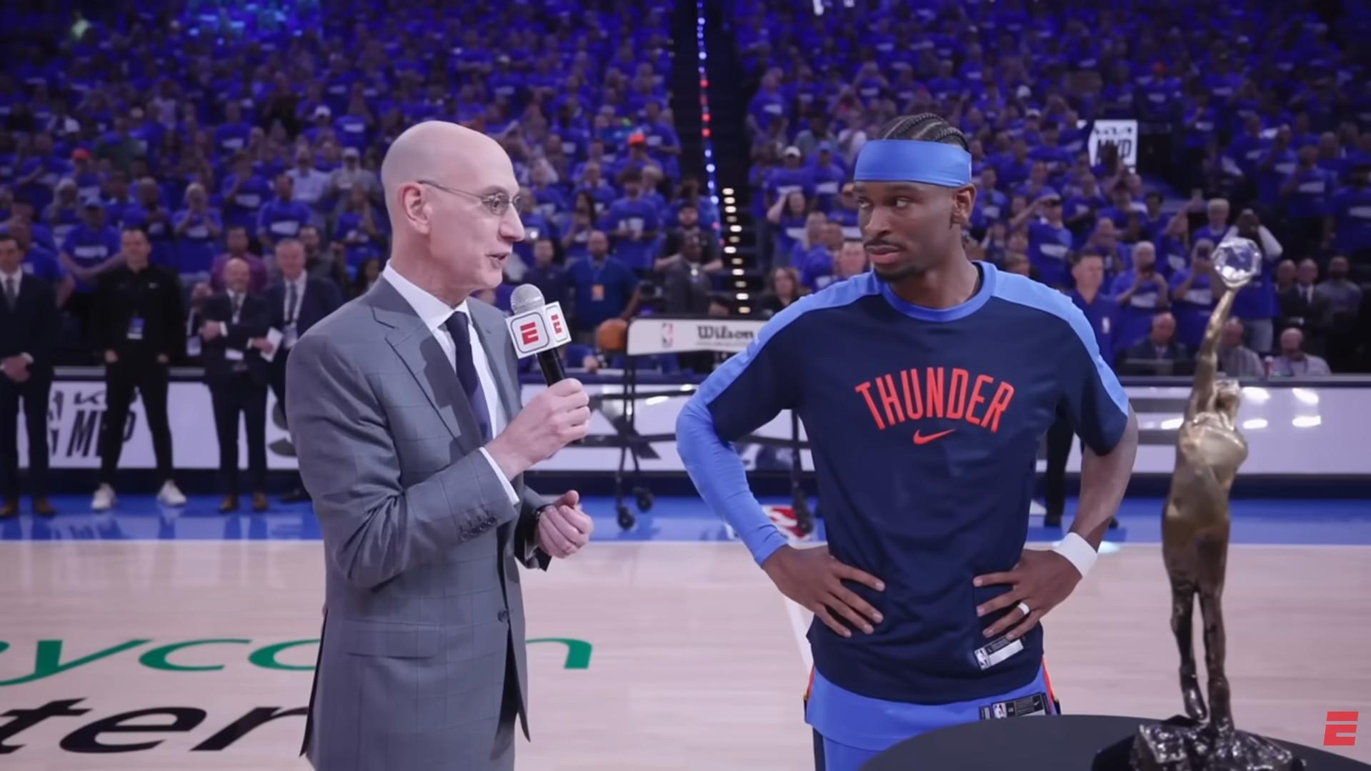 adam silver shai gilgeous-alexander