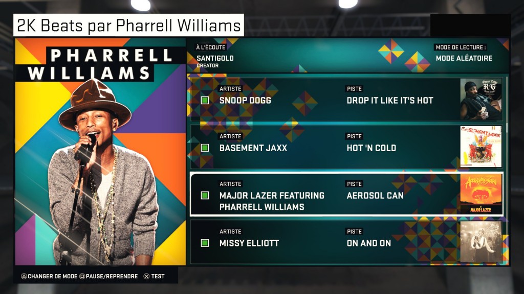 Pharrell Williams est aux platines dans cet opus. Il apparait même dans le jeu !