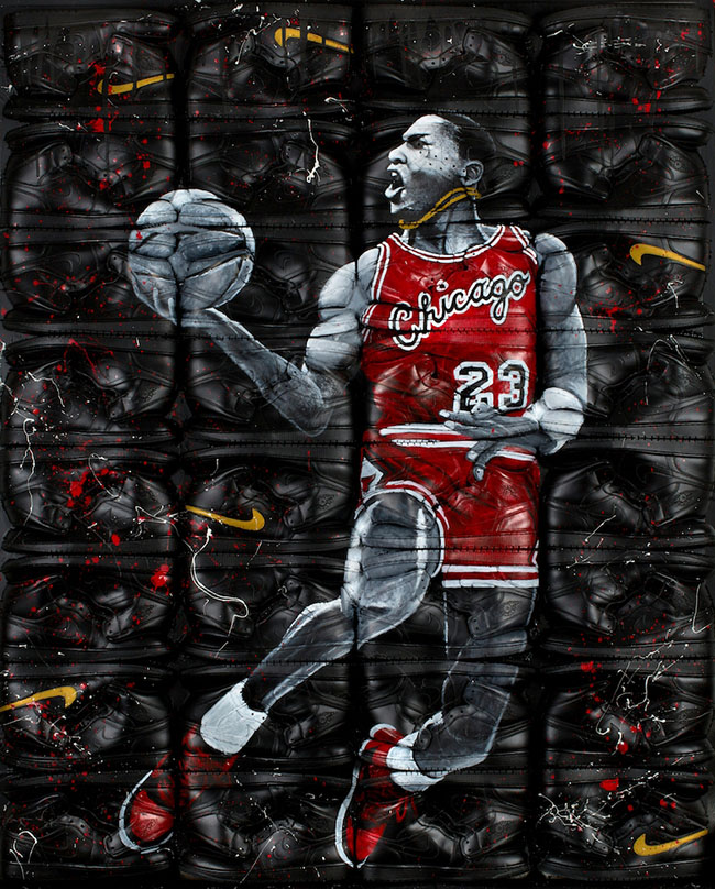 Air Jordan 1 fresque de Michael Jordan par T.Y.P