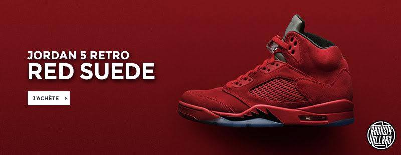 Commandez chez B4B la Air Jordan 5 Retro Red Suede pour colorer votre quotidien.