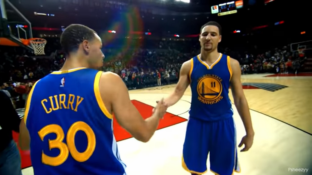Stephen Curry Klay Thompson Golden State Warriors