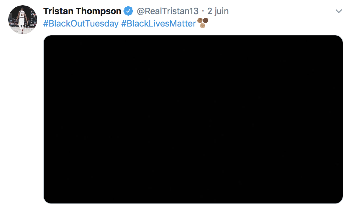 Tristan Thompson - Black Lives Matter