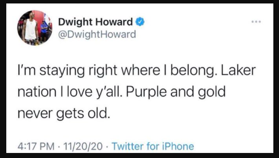 Dwight tweet