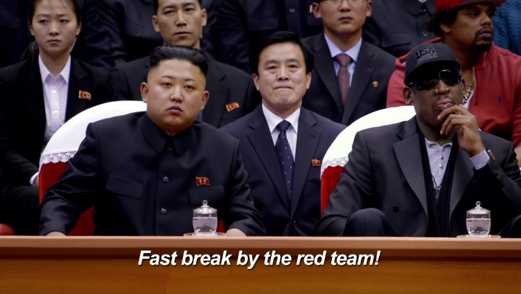 Kim Jong Un Dennis Rodman basketball Corée du Nord