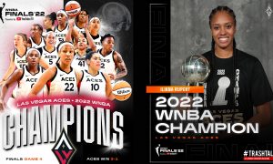 Iliana Rupert Las Vegas Aces WNBA championnes 19 septembre 2022