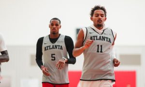 Trae Young Dejounte Murray Media Day 26 septembre 2022