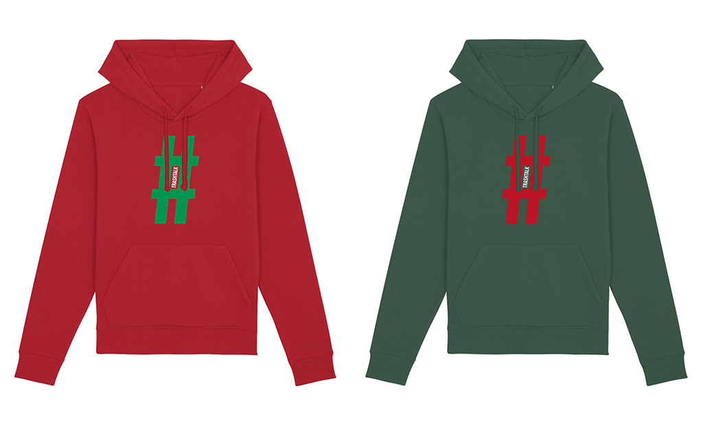 Christmas Hoodie 2021 Red and Fir Green